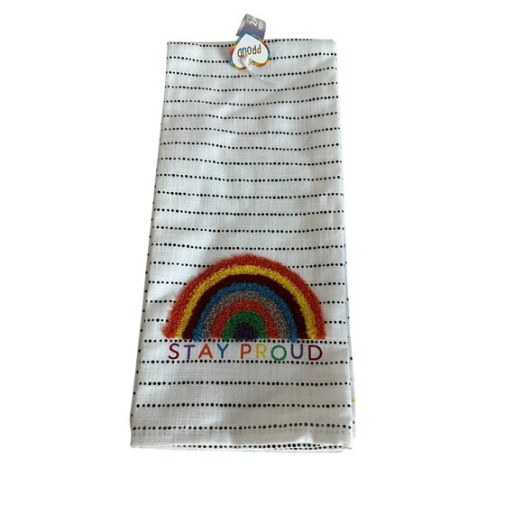 STAY PROUD Pride Set of 2 Kitchen Towels NEW - Picture 1 of 3